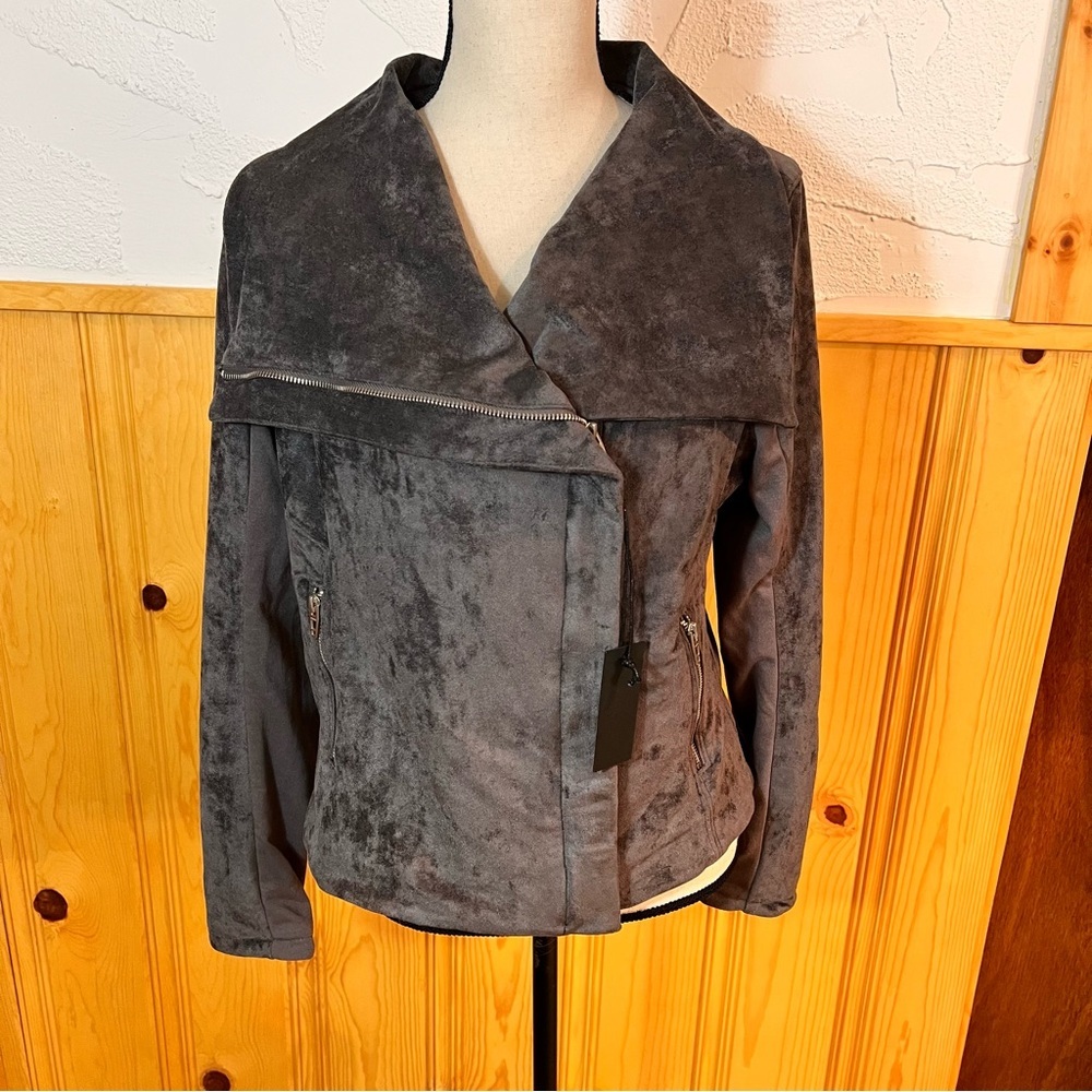 NWT BlankNYC Legendary Faux Suede Jacket Sz-L - Picture 2 of 11